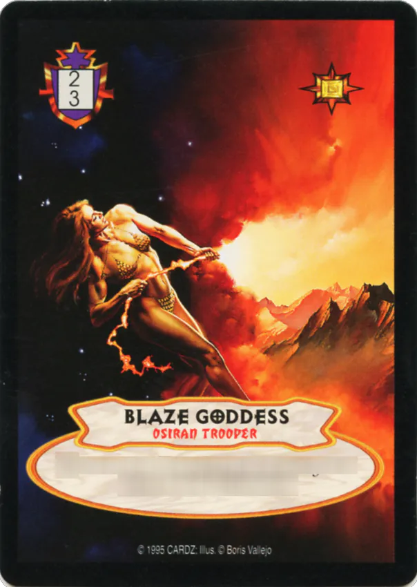 hyborian gates rare cards 1995 Cardz Collectible Card Game Booster Box Hyborian Gates Starter Pack by